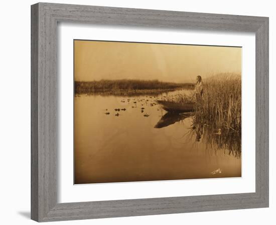 Clamath Marsh, 1898-Edward S. Curtis-Framed Giclee Print