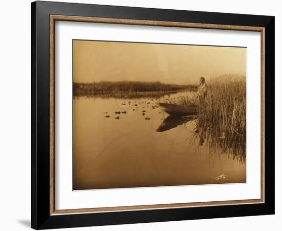 Clamath Marsh, 1898-Edward S. Curtis-Framed Giclee Print