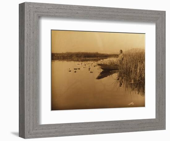 Clamath Marsh, 1898-Edward S. Curtis-Framed Giclee Print