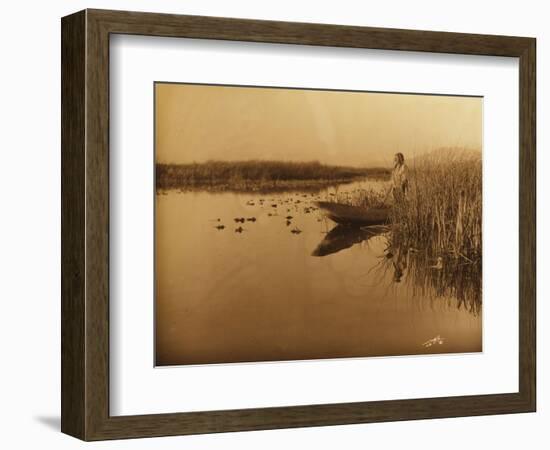 Clamath Marsh, 1898-Edward S. Curtis-Framed Giclee Print