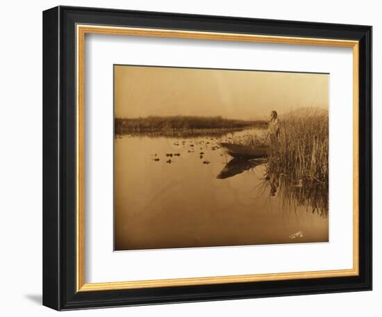 Clamath Marsh, 1898-Edward S. Curtis-Framed Giclee Print