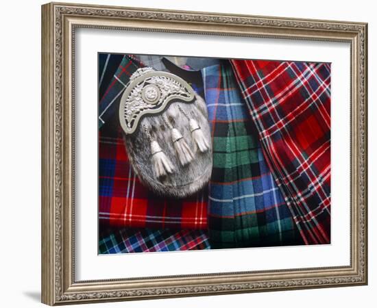 Clan Tartans, Inverness, Scotland-Paul Harris-Framed Photographic Print