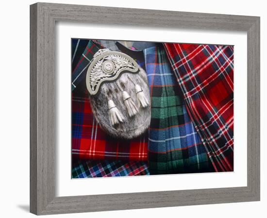 Clan Tartans, Inverness, Scotland-Paul Harris-Framed Photographic Print