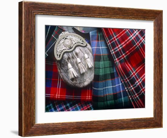 Clan Tartans, Inverness, Scotland-Paul Harris-Framed Photographic Print