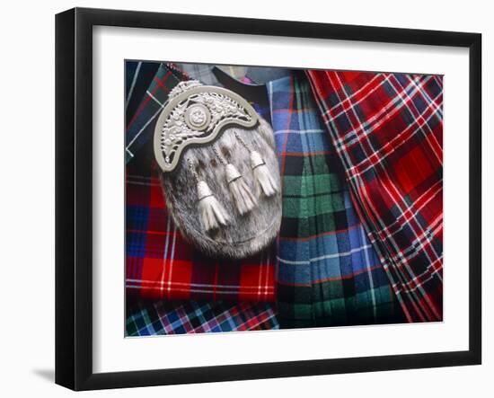 Clan Tartans, Inverness, Scotland-Paul Harris-Framed Photographic Print