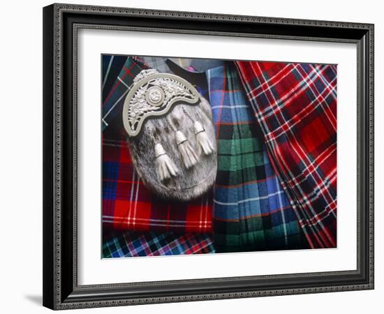 Clan Tartans, Inverness, Scotland-Paul Harris-Framed Photographic Print