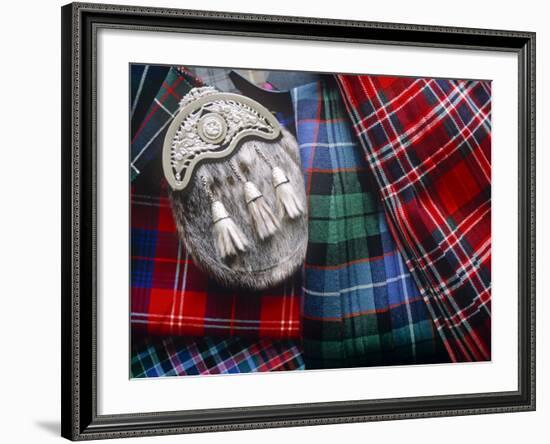 Clan Tartans, Inverness, Scotland-Paul Harris-Framed Photographic Print