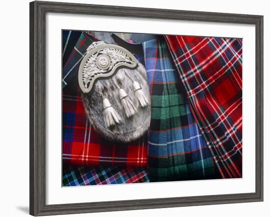 Clan Tartans, Inverness, Scotland-Paul Harris-Framed Photographic Print