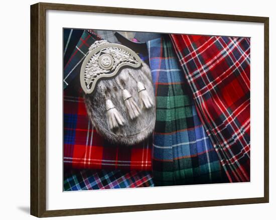 Clan Tartans, Inverness, Scotland-Paul Harris-Framed Photographic Print