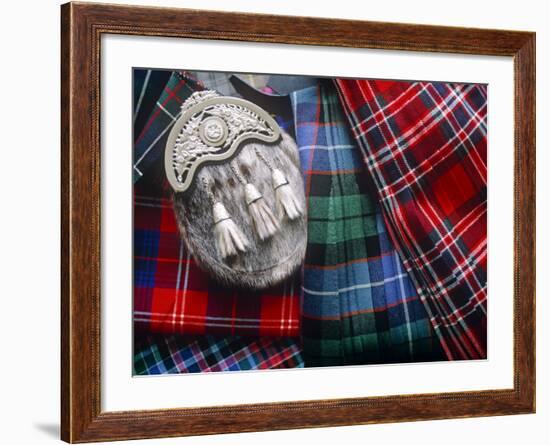 Clan Tartans, Inverness, Scotland-Paul Harris-Framed Photographic Print