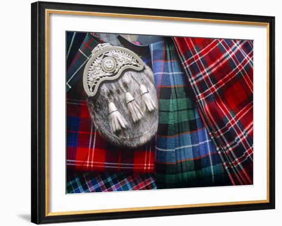 Clan Tartans, Inverness, Scotland-Paul Harris-Framed Photographic Print