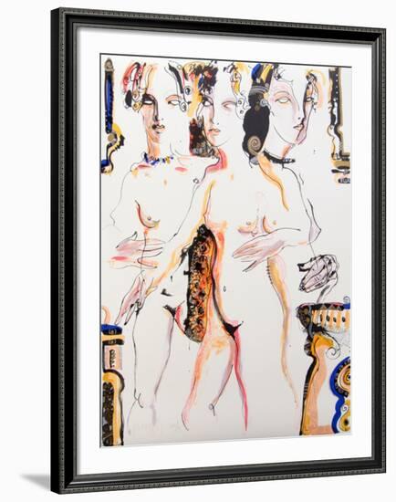 Clandestina from the Los Conjuros Suite-Juan Sebastian Barbera-Framed Collectable Print