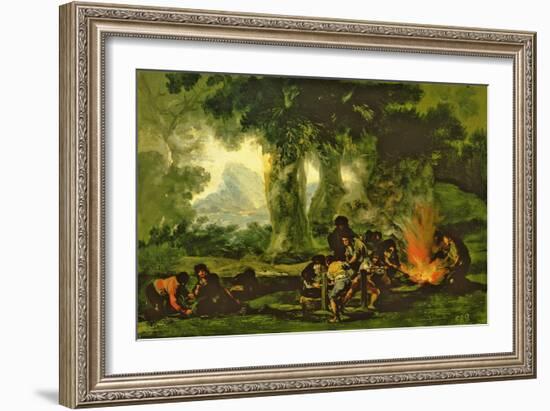 Clandestine Bullet Production, 1812-13-Francisco de Goya-Framed Premium Giclee Print