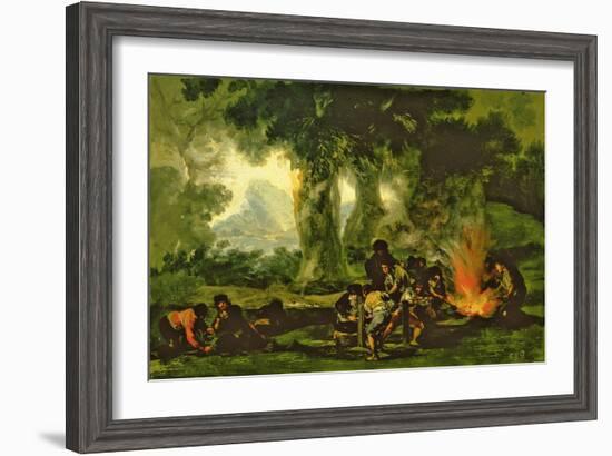 Clandestine Bullet Production, 1812-13-Francisco de Goya-Framed Premium Giclee Print