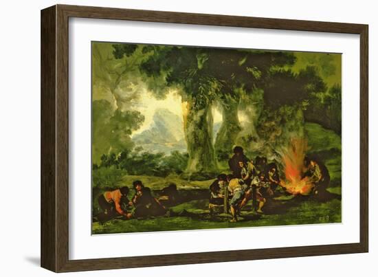 Clandestine Bullet Production, 1812-13-Francisco de Goya-Framed Premium Giclee Print