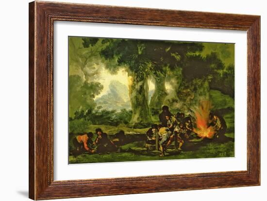 Clandestine Bullet Production, 1812-13-Francisco de Goya-Framed Premium Giclee Print