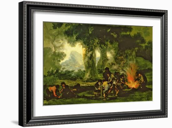 Clandestine Bullet Production, 1812-13-Francisco de Goya-Framed Premium Giclee Print