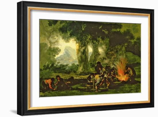 Clandestine Bullet Production, 1812-13-Francisco de Goya-Framed Premium Giclee Print