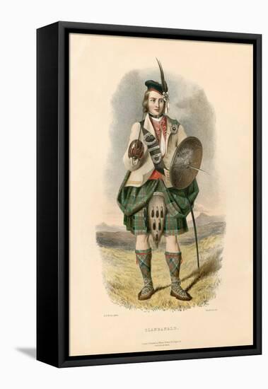 Clanranald , from the Clans of the Scottish Highlands, Pub.1845 (Colour Litho)-Robert Ronald McIan-Framed Premier Image Canvas