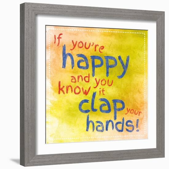 Clap Your Hands 1-Lauren Gibbons-Framed Art Print
