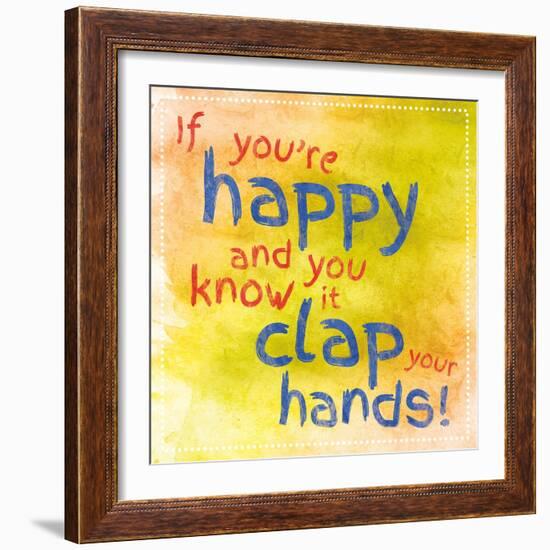 Clap Your Hands 1-Lauren Gibbons-Framed Art Print