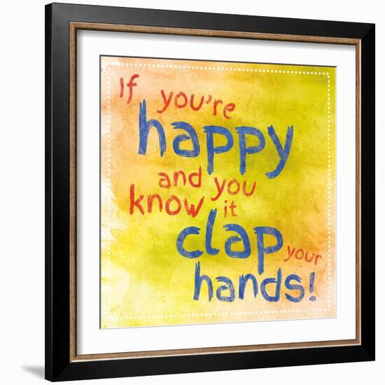 Clap Your Hands 1-Lauren Gibbons-Framed Art Print