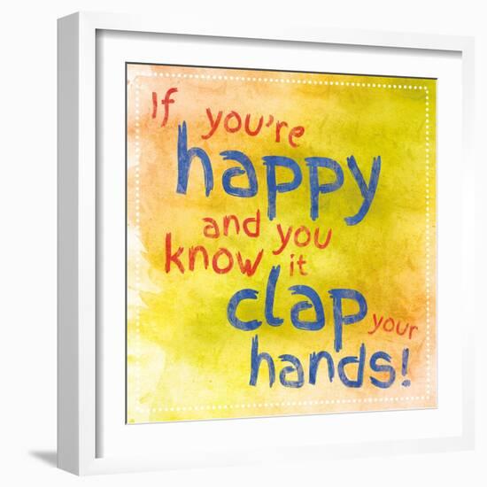 Clap Your Hands 1-Lauren Gibbons-Framed Art Print