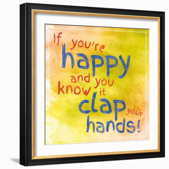 Clap Your Hands 1-Lauren Gibbons-Framed Art Print