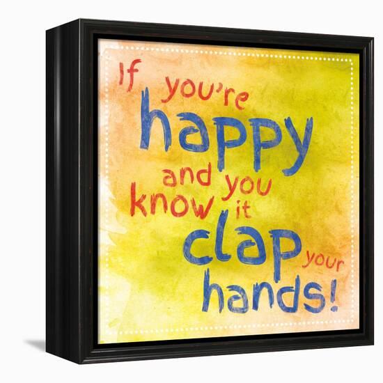 Clap Your Hands 1-Lauren Gibbons-Framed Stretched Canvas