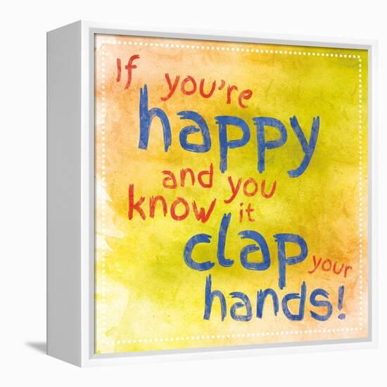 Clap Your Hands 1-Lauren Gibbons-Framed Stretched Canvas