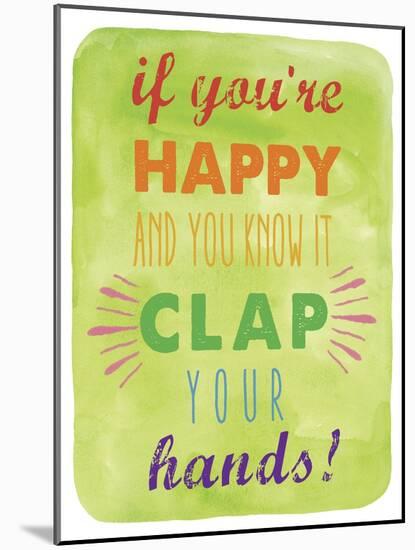 Clap-Erin Clark-Mounted Giclee Print