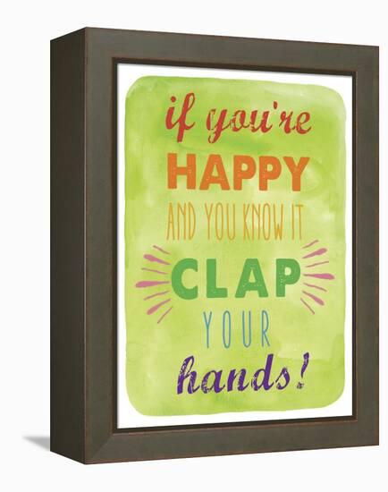 Clap-Erin Clark-Framed Premier Image Canvas