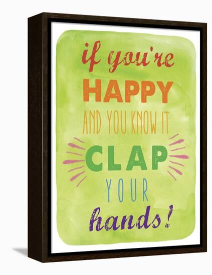 Clap-Erin Clark-Framed Premier Image Canvas