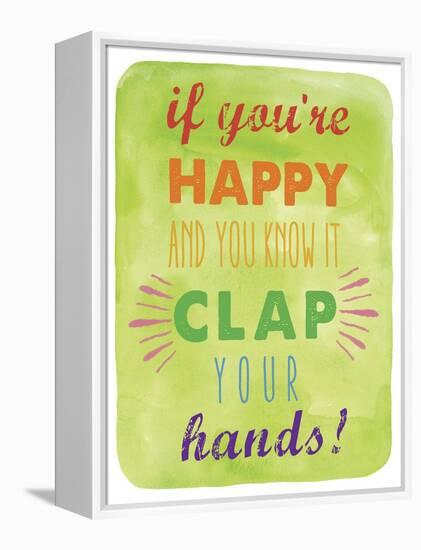 Clap-Erin Clark-Framed Premier Image Canvas