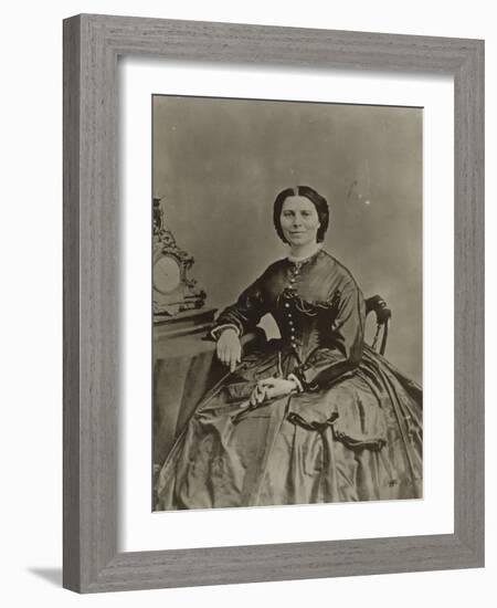 Clara Barton, c.1865-American Photographer-Framed Photographic Print