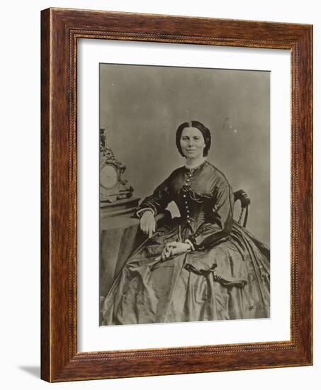 Clara Barton, c.1865-American Photographer-Framed Photographic Print