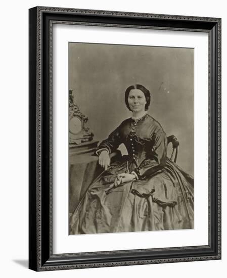 Clara Barton, c.1865-American Photographer-Framed Photographic Print