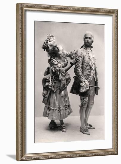 Clara Dow and Henry Lytton in Iolanthe, 1907-null-Framed Photographic Print