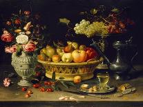Still life with flowers, a rummer and a mouse-Clara Peeters-Giclee Print