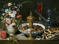 Table with Pitcher and Dish of Dried Fruit, 1611-Clara Peeters-Framed Giclee Print