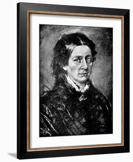 Clara Schumann by Lenbach-Franz Seraph von Lenbach-Framed Giclee Print
