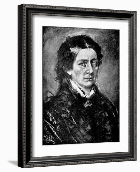 Clara Schumann by Lenbach-Franz Seraph von Lenbach-Framed Giclee Print