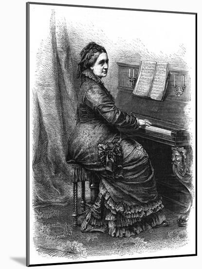 Clara Schumann, Girls Own-null-Mounted Art Print