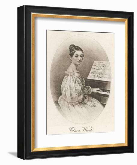 Clara Schumann Nee Wieck German Musician Wife of Robert Schumann as a Young Woman-null-Framed Photographic Print