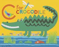 C is for Clara Crocodile-Clare Beaton-Giclee Print