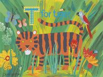 T for Tiger-Clare Beaton-Framed Giclee Print