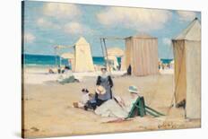 Beach at Dinard-Clarence Alphonse Gagnon-Premium Giclee Print