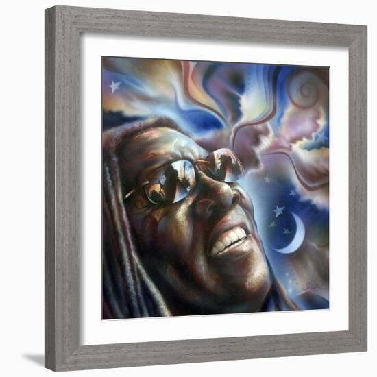 Clarence Clemons-Shen-Framed Art Print