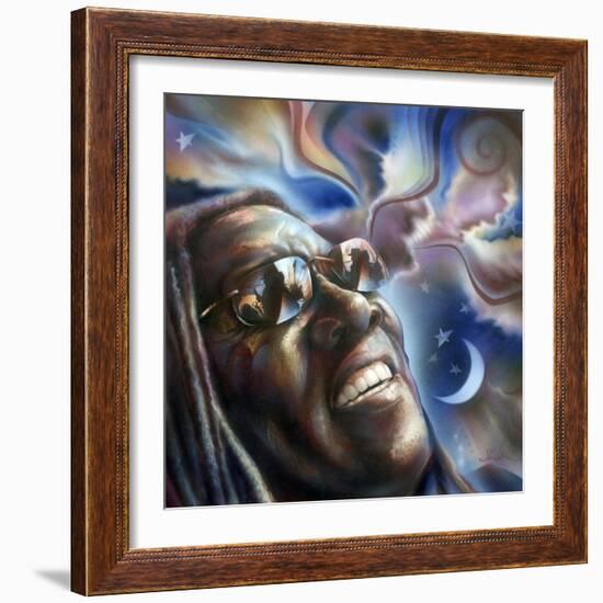 Clarence Clemons-Shen-Framed Art Print