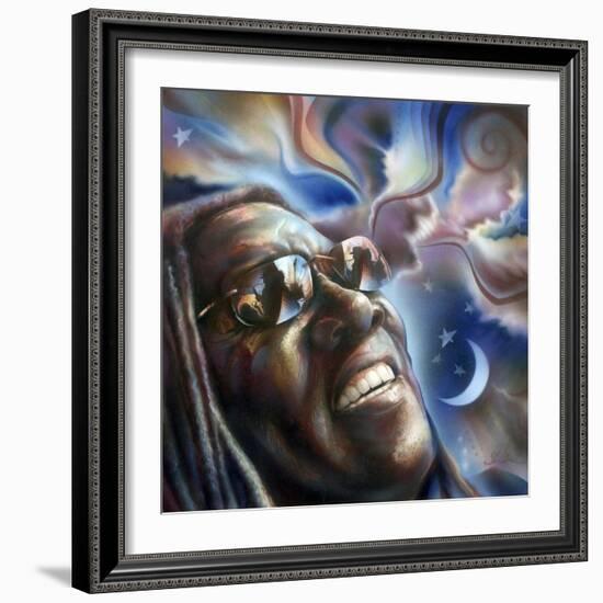 Clarence Clemons-Shen-Framed Art Print